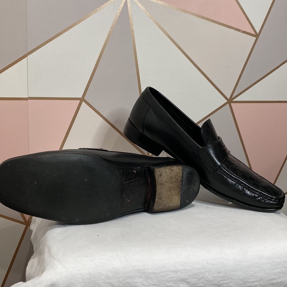 LOUIS VUITTON MENS LOAFERS LV LOGO INFINITE DAMIER SHOES 8.5US/7.5LV - Picture 7 of 11